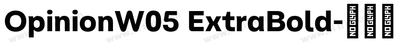 OpinionW05 ExtraBold字体转换 OpinionW05 ExtraBold字体转换